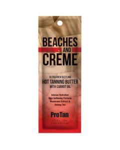 Pro Tan Beaches & Creme Ultra Rich Sizzling Hot Tanning Butter with Carrot Oil 22ml (2023)