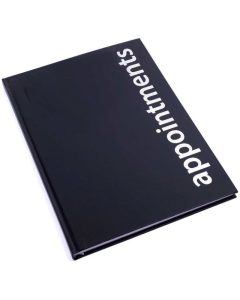 Agenda Appointment Book - 6 Column Black