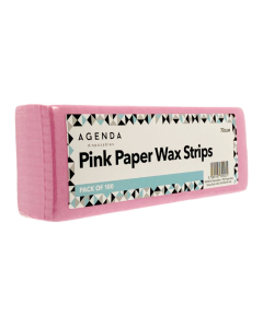 Agenda Pink Paper Wax Strips (Pack of 100)