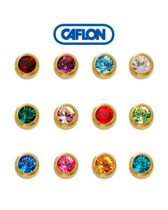 Caflon Gold Regular Assorted Birth Stone Pk12