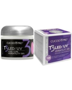 Cuccio T3 LED/UV Self Levelling Gel 28g - Transparent Pink