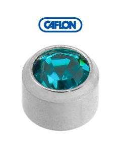 Caflon Stainless Polished Regular (December) Birth Stone Pk12