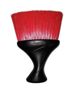 Denman D78 Red Plastic Handle Neck Brush With Black Bristles