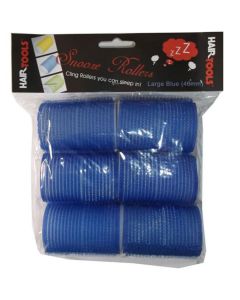 Hair Tools Snooze Rollers - Large Blue 40mm (Pk6)