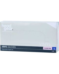 Head Gear Disposable Vinyl LARGE Gloves (Powder Free) 100