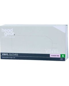 Head Gear Disposable Vinyl SMALL Gloves (Powder Free) 100