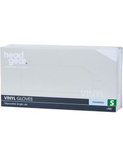 Head Gear Disposable Vinyl SMALL Gloves (Powdered) 100