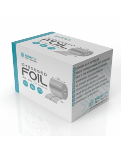 Identity Regular Embossed Foil 100mm x 100m - Silver