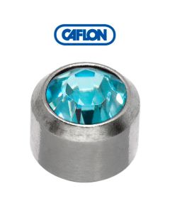 Caflon Stainless Polished Regular (March) Birth Stone