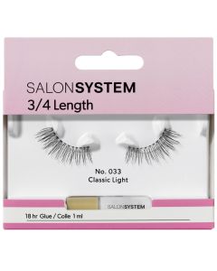 Salon System Strip Lashes - 033 3/4 Length (Classic Light)