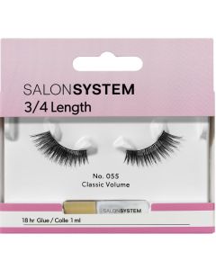 Salon System Strip Lashes - 055 3/4 Length (Classic Volume)