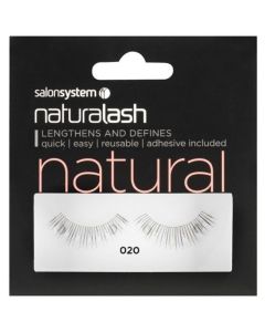 Salon System Naturalash Strip Lashes - 020 Black (NATURAL)