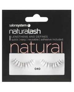 Salon System Naturalash Strip Lashes - 040 Black (NATURAL)