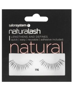 Salon System Naturalash Strip Lashes - 116 Black (NATURAL)