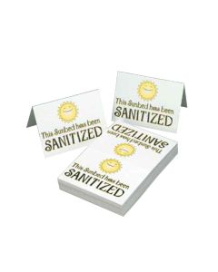 Sanitized Signs - 100 Pack