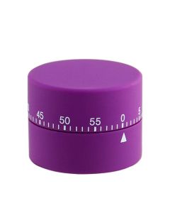 Soft Touch Mechanical 60 Minute Timer - Purple