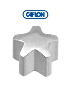 Caflon Stainless Polished Regular Star Shape Birth Stone Pk12