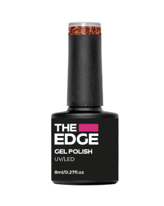 The Edge Gel Polish 8ml- The Copper Glitter