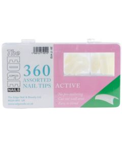 The Edge Nails ACTIVE Nail Tips - (360 Assorted Pack)