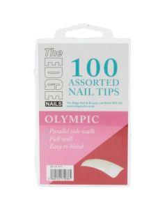 The Edge Nails OLYMPIC Nail Tips - (100 Assorted Pack)