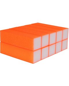 The Edge Neon Orange Sanding Block 4-Way 10pk