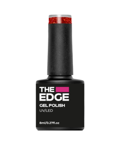 The Edge Gel Polish 8ml - The Red Glitter