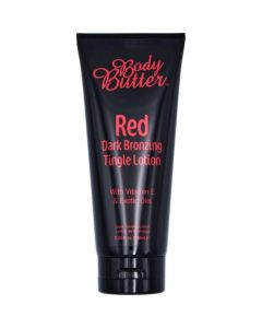 Body Butter RED Dark Bronzing Tingle Lotion Bottle 180ml (2023)