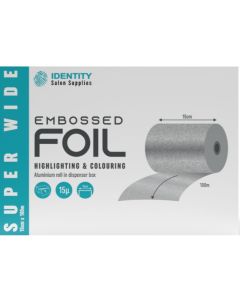 Identity Super Wide Embossed Foil 150mm x 100m - Silver