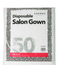 Agenda Disposable Salon Gowns - Clear x50