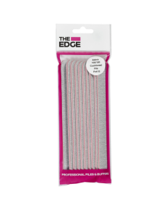 The Edge Zebra Cushioned File 100/180 Grit 10pk