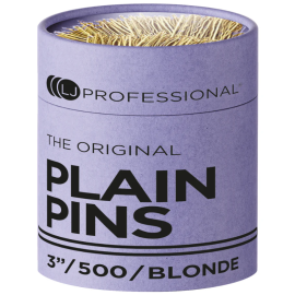 LJ Professional 3" Plain Pins x500 - Brown