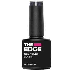 The Edge Gel Polish 8ml - The Steel Blue Glitter