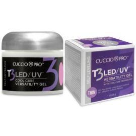 Cuccio T3 LED/UV Self Levelling Gel 28g - Transparent Pink