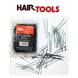 Hair Tools 3" Plain Pins Black (500)