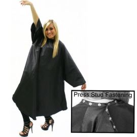 Hair Tools Black Sleeved Gown (with Poppers)