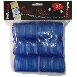 Hair Tools Snooze Rollers - Large Blue 40mm (Pk6)