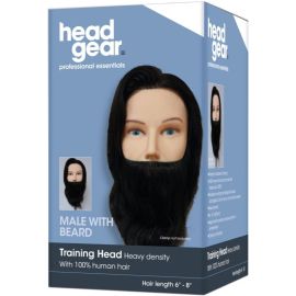 Head Gear Training Head - Male With Beard 6"- 8"
