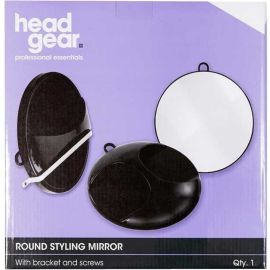 Head Gear Round Mirror Black