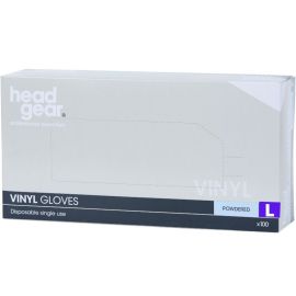 Head Gear Disposable Vinyl LARGE Gloves (Powdered) 100