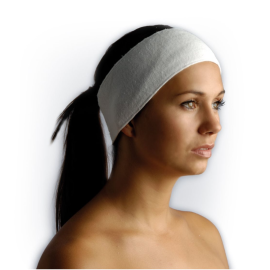 Strictly Professional Headband With Velcro (White)