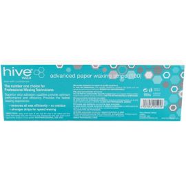 Hive Advanced Paper Waxing Strips x100 (22.5cm x 7.5cm)