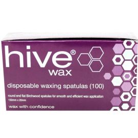Hive Options Disposable Waxing Spatulas x 100 15cm x 2cm