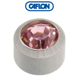 Caflon Stainless Polished Regular (June) Birth Stone Pk12