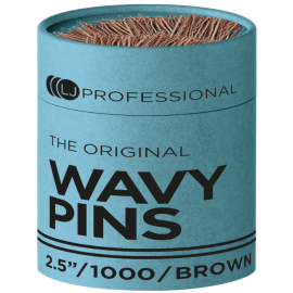 LJ Professional 3" Plain Pins x500 - Brown