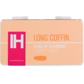 Izabelle Hammon Clear Tip Extensions | Long Coffin 200PC
