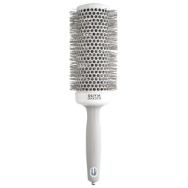 Olivia Garden Expert Blowout Speed Wavy Bristle Brush 55mm - White & Grey