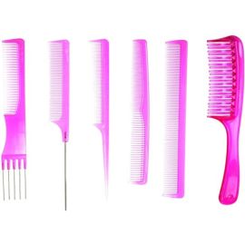 Pro Tip College Kit 6pc Comb Set - Pink