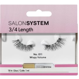 Salon System Strip Lashes - 011 3/4 Length (Wispy Volume)