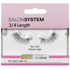 Salon System Strip Lashes - 033 3/4 Length (Classic Light)