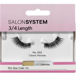 Salon System Strip Lashes - 055 3/4 Length (Classic Volume)